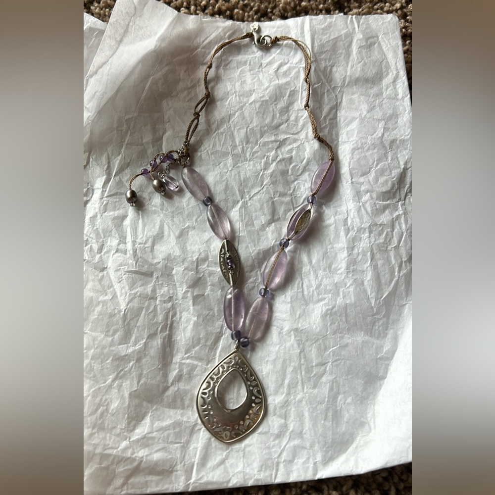 Silpada Vintage amethyst necklace